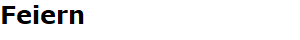 Feiern